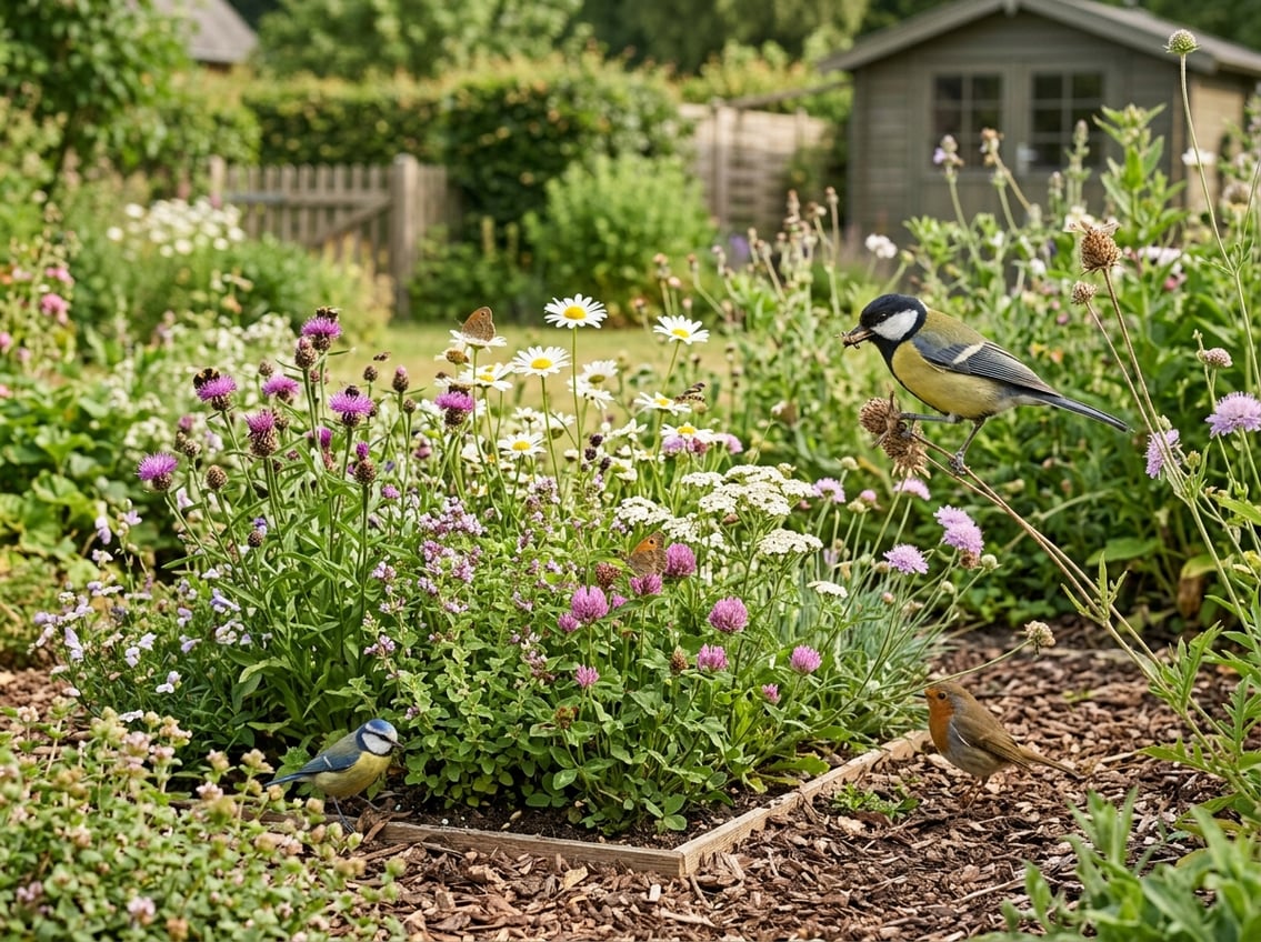 Giv havens småfugle flere insekter med et lille insektbed
